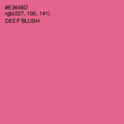 #E3648D - Deep Blush Color Image